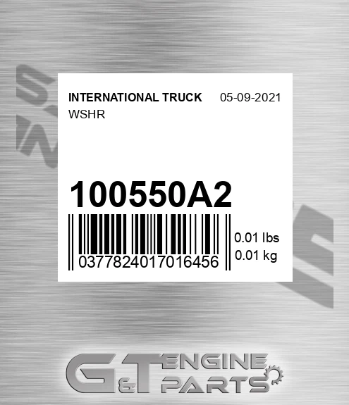 100550A2 Wshr