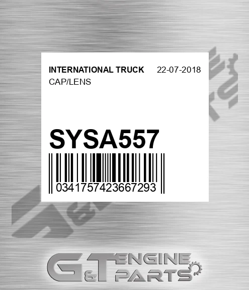 SYSA557 Cap/lens