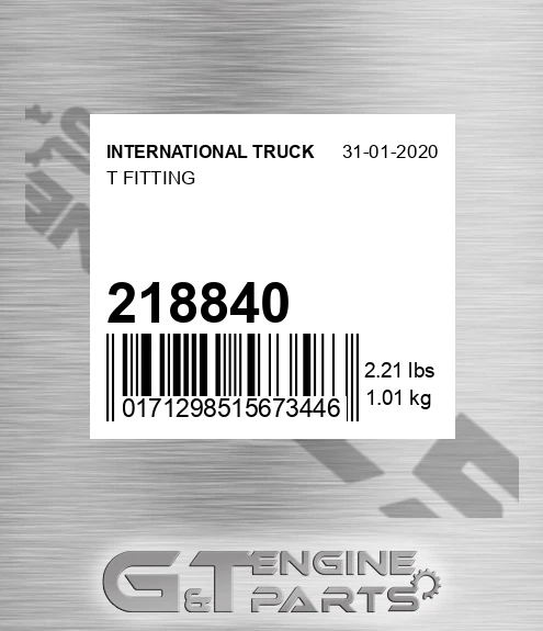 218-840 T Fitting