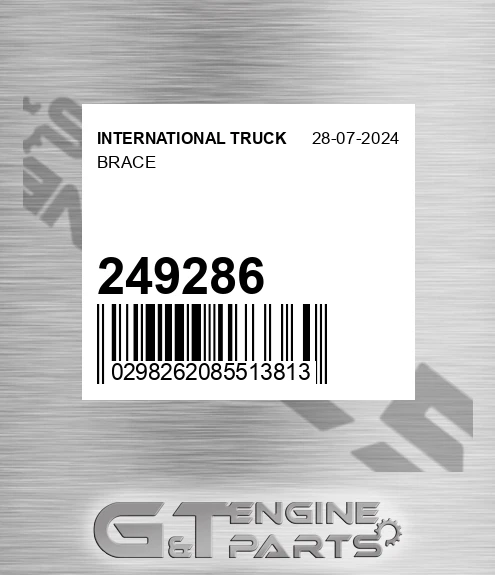 249286 INTERNATIONAL TRUCK Brace