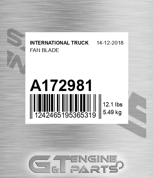 A172981 INTERNATIONAL TRUCK Fan Blade