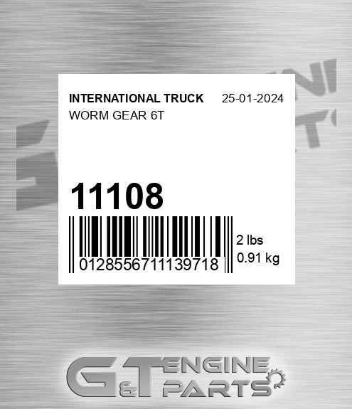 11108 Worm Gear 6t