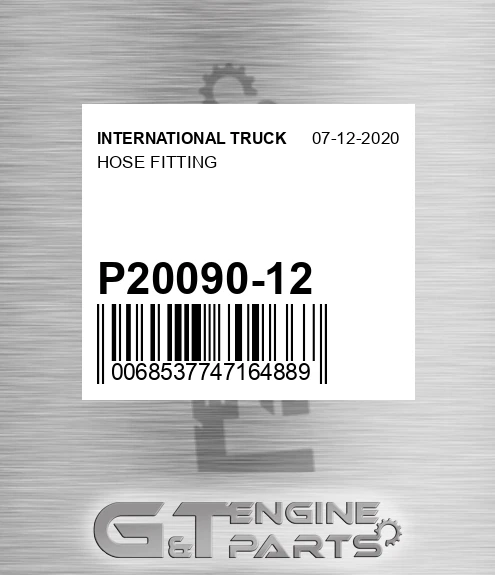 P20090-12 Hose Fitting