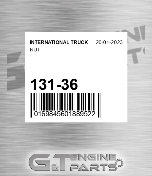 131-36 INTERNATIONAL TRUCK Nut