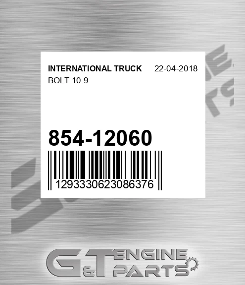 854-12060 Bolt 10.9