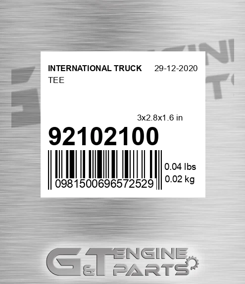 92102100 Tee