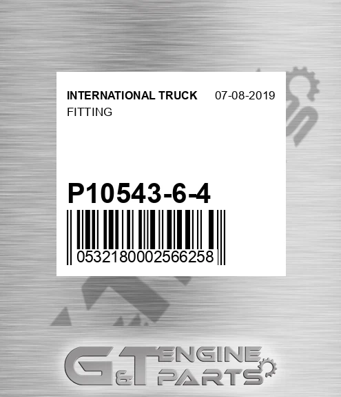 P10543-6-4 Fitting