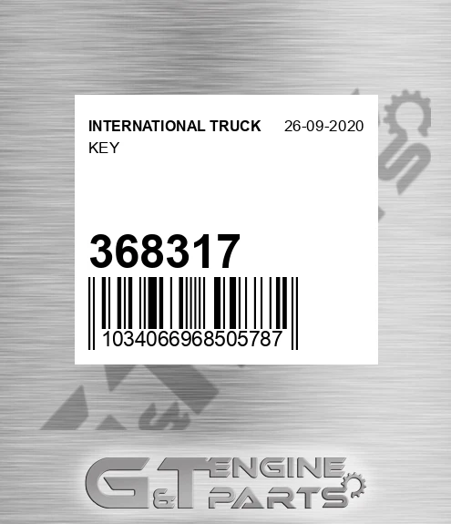 368317 INTERNATIONAL TRUCK Key