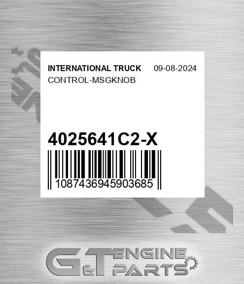 4025641C2-X Control-msgknob