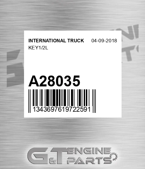 A28035 Key1/2l