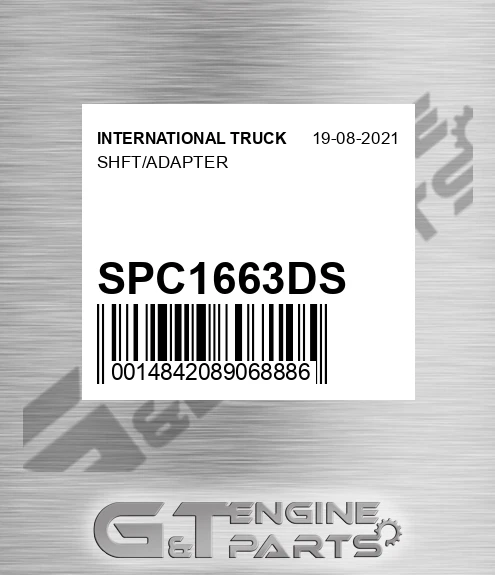 SPC1663DS Shft/adapter