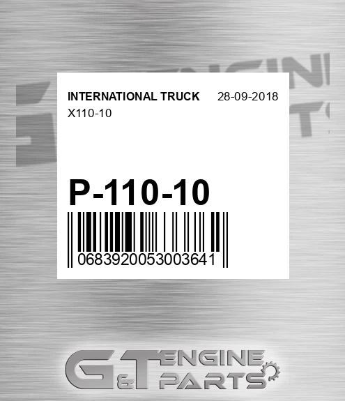 P-110-10 X110-10