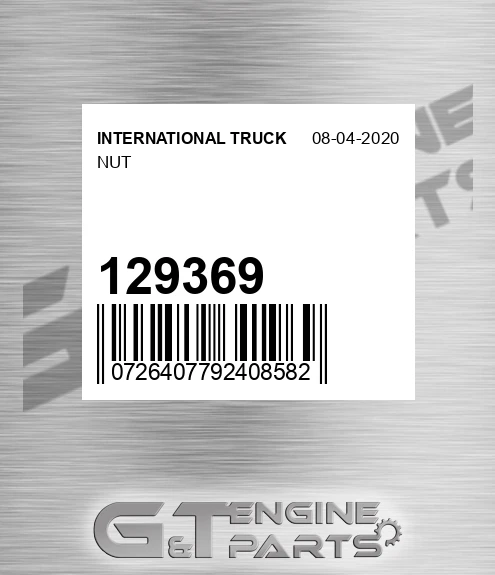 129369 Nut for INTERNATIONAL TRUCK