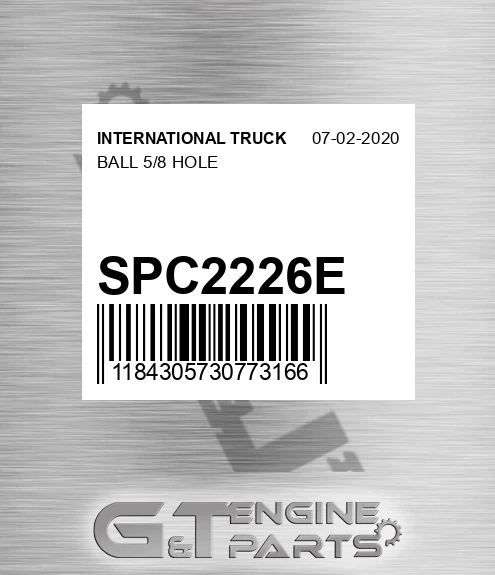 SPC2226E Ball 5/8 Hole