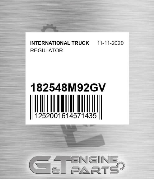 182548M92GV Regulator