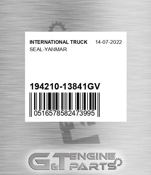 194210-13841GV Seal-yanmar