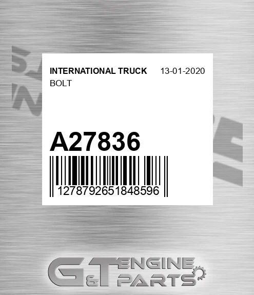 A27836 Bolt