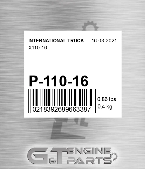 P-110-16 X110-16