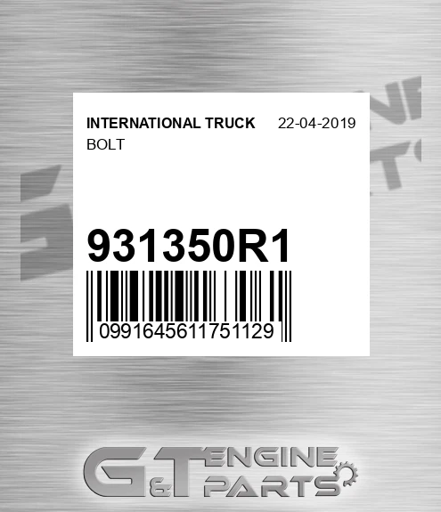 931350R1 Bolt