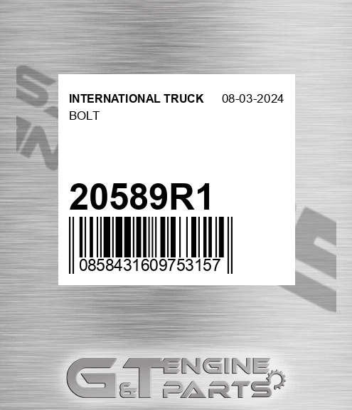 20589R1 Bolt