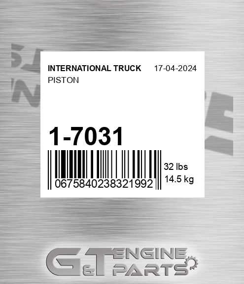 1-7031 Piston