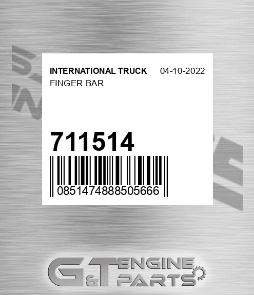 711514 Finger Bar for INTERNATIONAL TRUCK