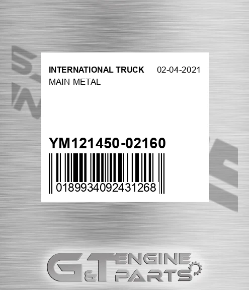 YM121450-02160 Main Metal for INTERNATIONAL TRUCK