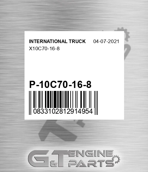 P-10C70-16-8 X10c70-16-8