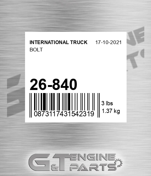 26-840 Bolt