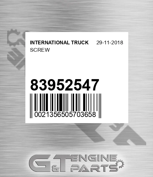 83952547 Screw