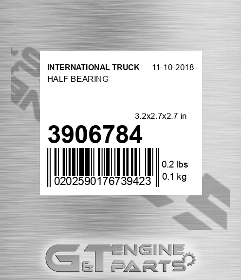 3906784 Half Bearing