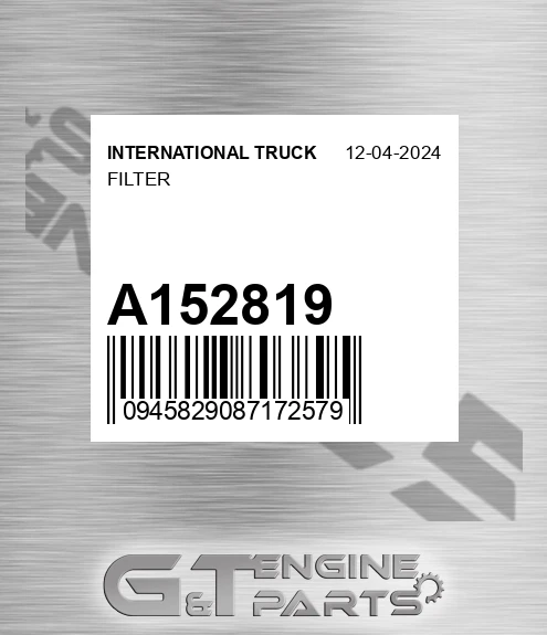 A152819 Filter