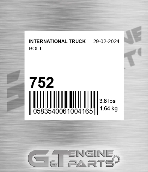 752 Bolt