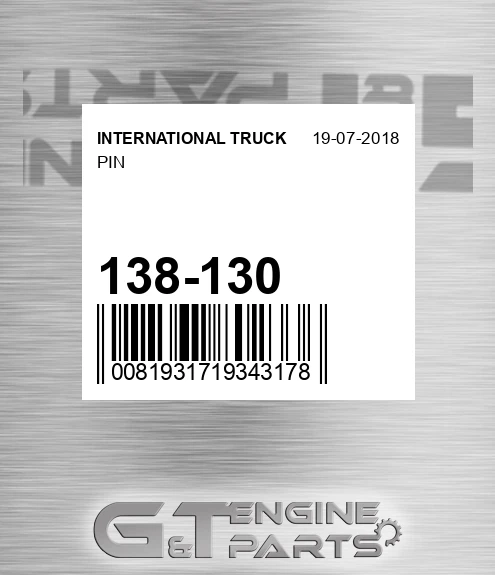 138-130 Pin