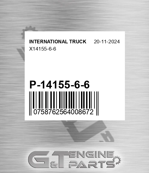 P-14155-6-6 X14155-6-6 for INTERNATIONAL TRUCK