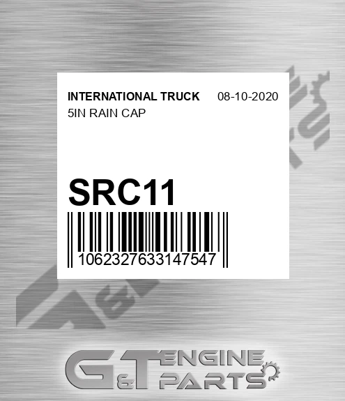 SRC11 5in Rain Cap