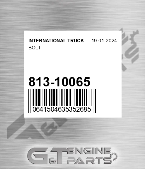 813-10065 Bolt