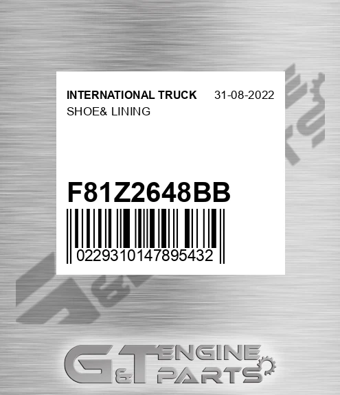 F81Z2648BB Shoe& Lining