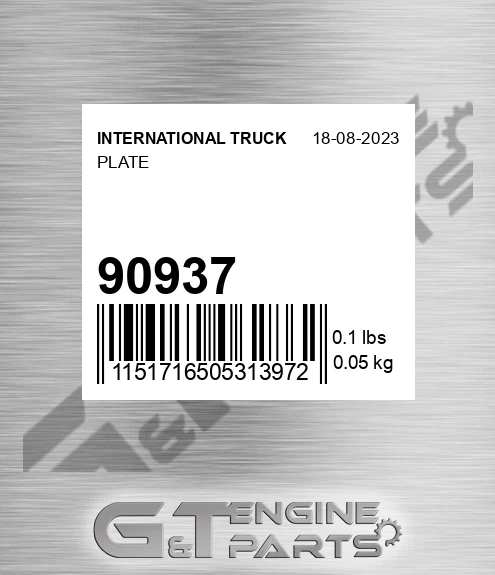 90937 Plate