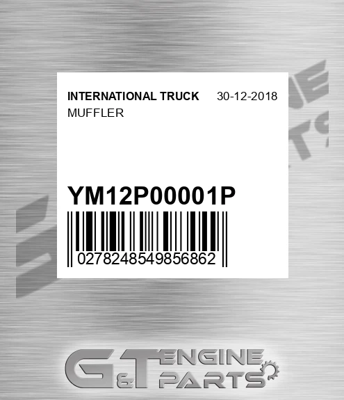 YM12P00001P Muffler
