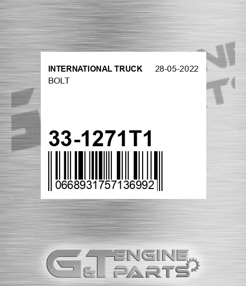 33-1271T1 Bolt