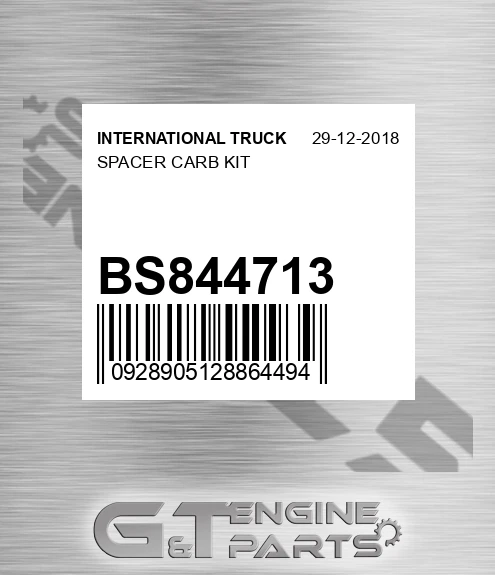 BS844713 Spacer Carb Kit