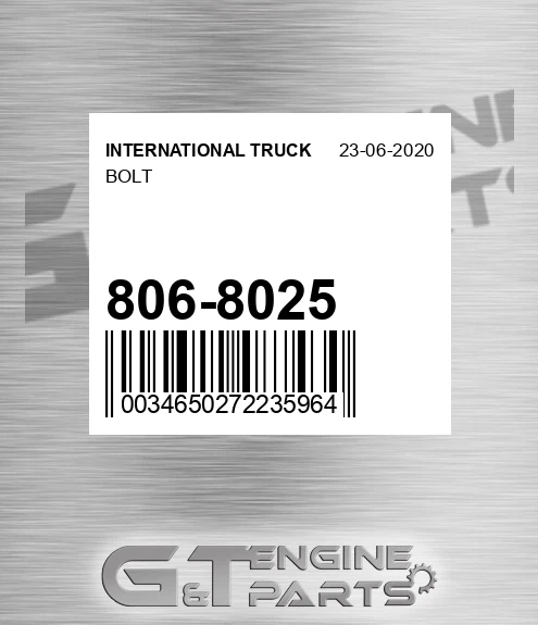 806-8025 Bolt