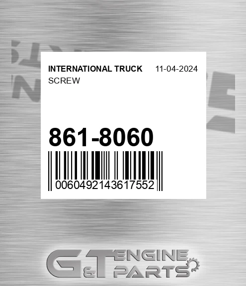861-8060 Screw