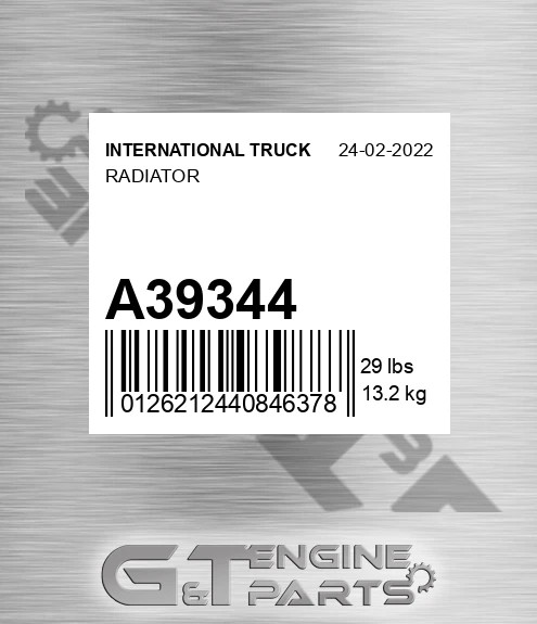 A39344 INTERNATIONAL TRUCK Radiator