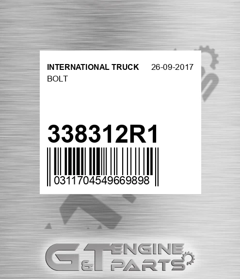 338312R1 Bolt