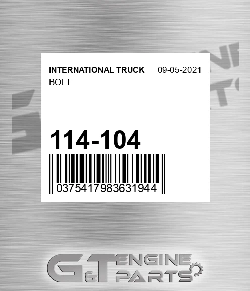 114-104 Bolt