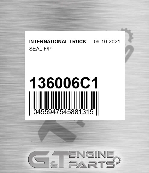 136006C1 Seal F/p