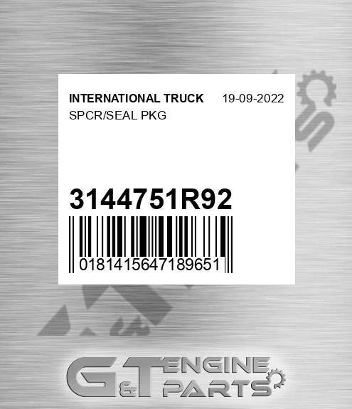3144751R92 Spcr/seal Pkg