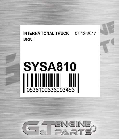 SYSA810 Brkt